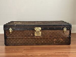 Louis Vuitton Monogram Cabin Trunk With Tray Antique Travel Luggage