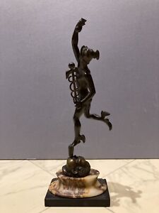 After Giambologna A 19thc Italian Grand Tour Bronze Of Mercury