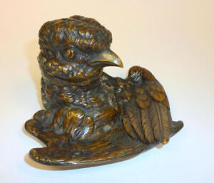 Cloth Viennese Bronze Inkwell About 1900