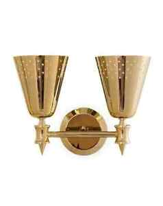 Mid Century Modern Brass Charles 2 Wall Lamp Sputnik Light Fixture