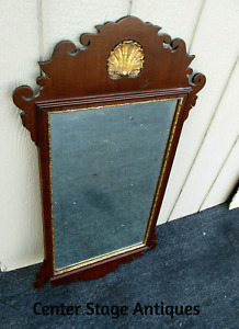 62879 Friedman Brothers Chippendale Mahogany Beveled Mirror