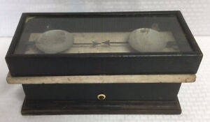 Henry Troemner No 12 Apothecary Balance Scale Wood Marble For Restoration