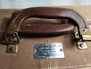 Herkert Meisel Trunk Co St Louis Shoes Salesman Vintage Antique Suitcase