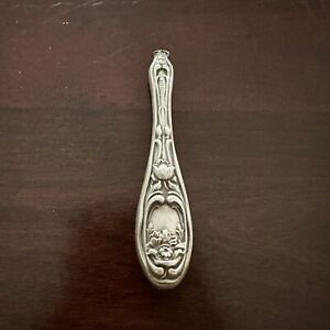 Vintage Sterling Silver Hollow Handle With Floral Design Collector Antique