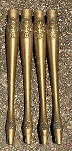 Set Of 4 Italian Florentine Nesting Table Legs Only 18 5 Gold Gilt