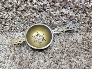 Vintage Silver Plated Tea Strainer One Marked W S