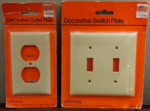 Vintage Mcm Bakelite Wall Double Switch Plate Cover Outlet Cover New Nos