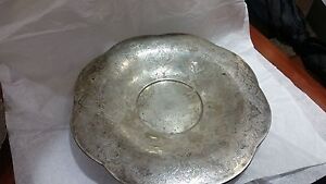 Persian Sterling Silver Large Serving Bowl