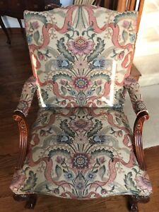  Hickory Chair Co Kittinger Chippendale Ball Claw Mahogany Chair 