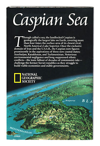 Map Caspian Sea National Geographic Magazine 1999 Sea Between Iran And Russia