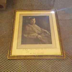 Antique 1919 Cardinal Doughtery Framed Large Photo Inscription One Of A Kind