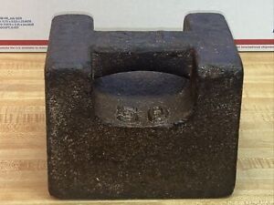 Antique Fairbanks Standard 50 Pound Calibration Scale Weight Solid Cast Iron