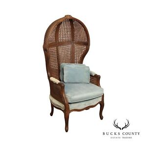 French Louis Xv Style Caned High Back Porter S Chair