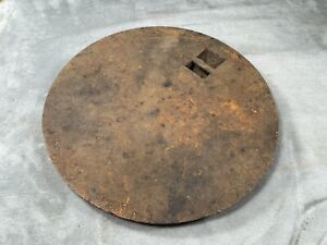 Antique Wood Cook Stove Iron Plate Lid 7 15 16 Dia Replacement Part Restore