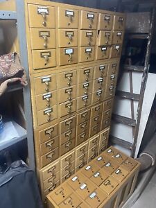 Vintage Library Card Catalog Cabinets