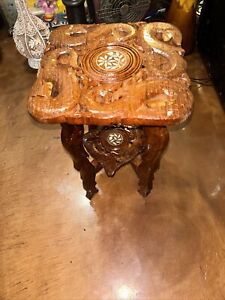 Beautiful Hand Carved Table Mid 20th Century Southeast Asian