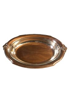Vintage Wilcox International Silver Co Oval Silverplate 7112 Bread Serving Tray