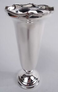 Boodle Dunthorne Vase Antique Modern Classical English Sterling Silver 1937