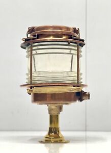 Antique Brass Finish Retro Style Authentic Victorian Old Ship Electric Lamp