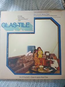 New Mirror 12x12 Tiles 1975 Usa Sealed 6 Per Box Hoyne Mcm Retro Vtg 70s Show