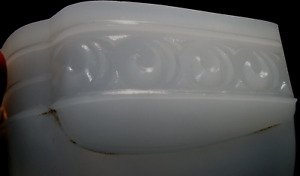 Vintage Art Deco Milk Glass Bathroom Light Sconce Shade Bulb Cover 8 X 3 
