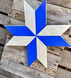 Primitive Handcrafted Wood Home D Cor Sign Eight Point Star Quilt Block