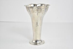 Sterling Silver Tiffany Co Makers Scalloped Vase 38