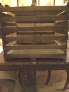 Vintage Humpty Dumpty Wooden Egg Crate Pat Date Feb 1894 To 1905 Very Nice 