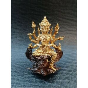 Brahma God Statue Phra Prom Kring Lp Yoon Wat Nhong Pamak Deity Thai Amulet
