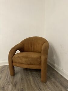 Rare 1980s Vladimir Kagan Style Postmodern Arc Sculptural Chair 