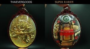 Locket Kb Krissna Lord Fox Oil Blessed Embed Innkoo Takrut Magic Eye Thai Amulet