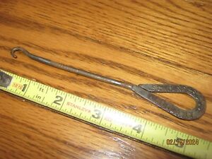 Antique Vintage Shoe Boot Lace Button Hook Puller Tool Schlender Co Angola Ny