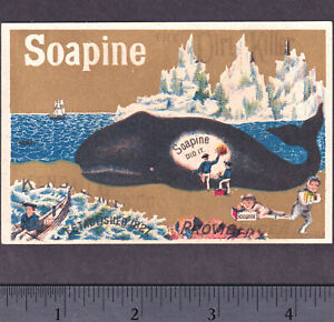 Arctic Whaling Ship 1800 S Providence Ri Eskimo Soapine Soap Fantasy Trade Card