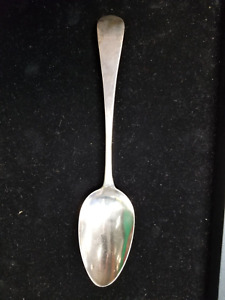 1787 Hester Bateman Sterling Silver Serving Spoon Tablespoon 59g Cd6