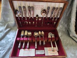 1847 Rogers Bros Eternally Yours 52 Pc Flatware Silverware Set Never Used Ob 
