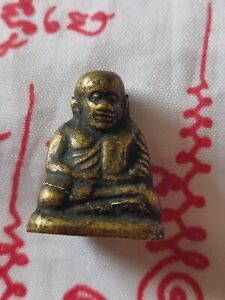 Luang Phor Ngern Statue Lp Phra Monk Talisman Yant Thai Amulet Thailand 999