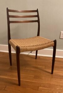 Niels Moller Dining Chair Model 78 Rosewood Papercord