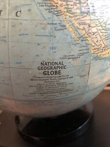 Large Vintage National Geographic World Globe Vintage 12 In Diameter 