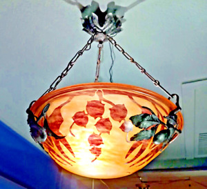 Art Nouveau Lamp Charles Schneider Tricolor