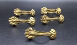 Set Of 5 Antique Vintage Hinged Clips For Hanging Curtains Or Lace Germany