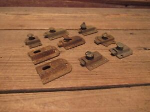 Vintage 1800 S Cabinet Lot Catches Cupboard Latches Brass Metal Knob Parts 