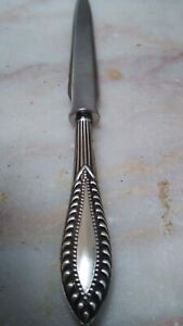 Vintage Sterling Silver With Inox Handle Letter Opener