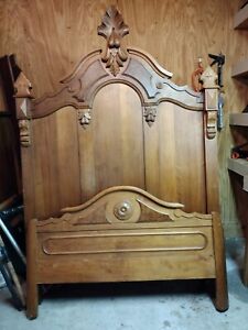 Antique Victorian Walnut Full Size Scrotum Bed For Good Fertility Happy Marriage