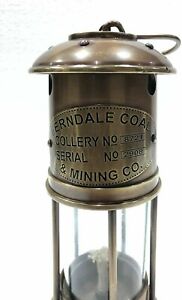 Antique Brass10 Minor Oil Lamp Nautical Maritime Mining Ship Lantern Boat Light