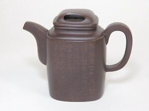 Yixing Zisha Black Dotted Clay Teapot Mark Xu Hantang 