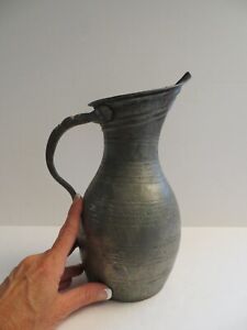 Vintage Antique Middle Eastern Copper Water Pitcher Carafe Xlnt 