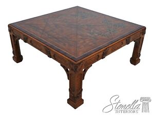 L58365ec Maitland Smith Chinese Chippendale Paint Decorated Coffee Table