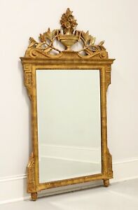 Mid 20th Century Gold Gilt Carved Neoclassical Style Beveled Wall Mirror