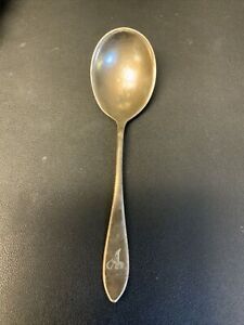 Vintage Rockford S P Co Is Silverplate Soup Spoon Monogram A 6 