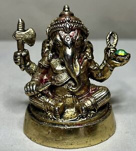 Hindu Ganesh Brass Figure
